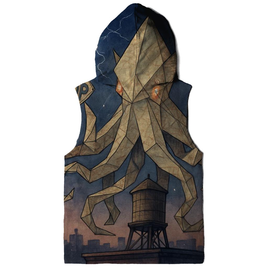 Origami Kraken Skyline designer hoodies