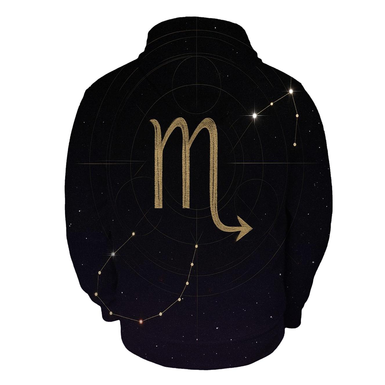 Scorpio J Tail Constellation Sigil hoodie designs
