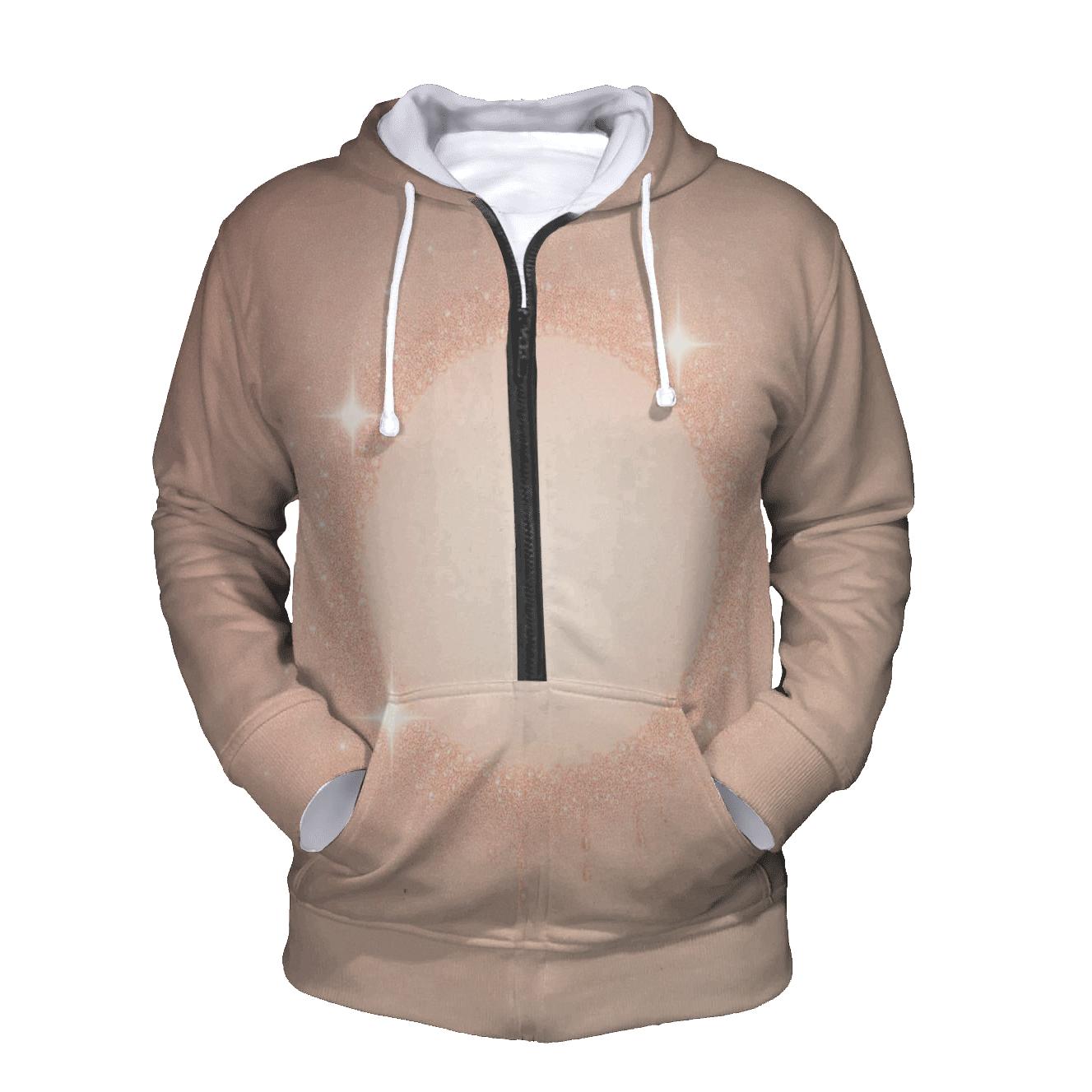 Rose Gold Halo Drift graphic hoodies