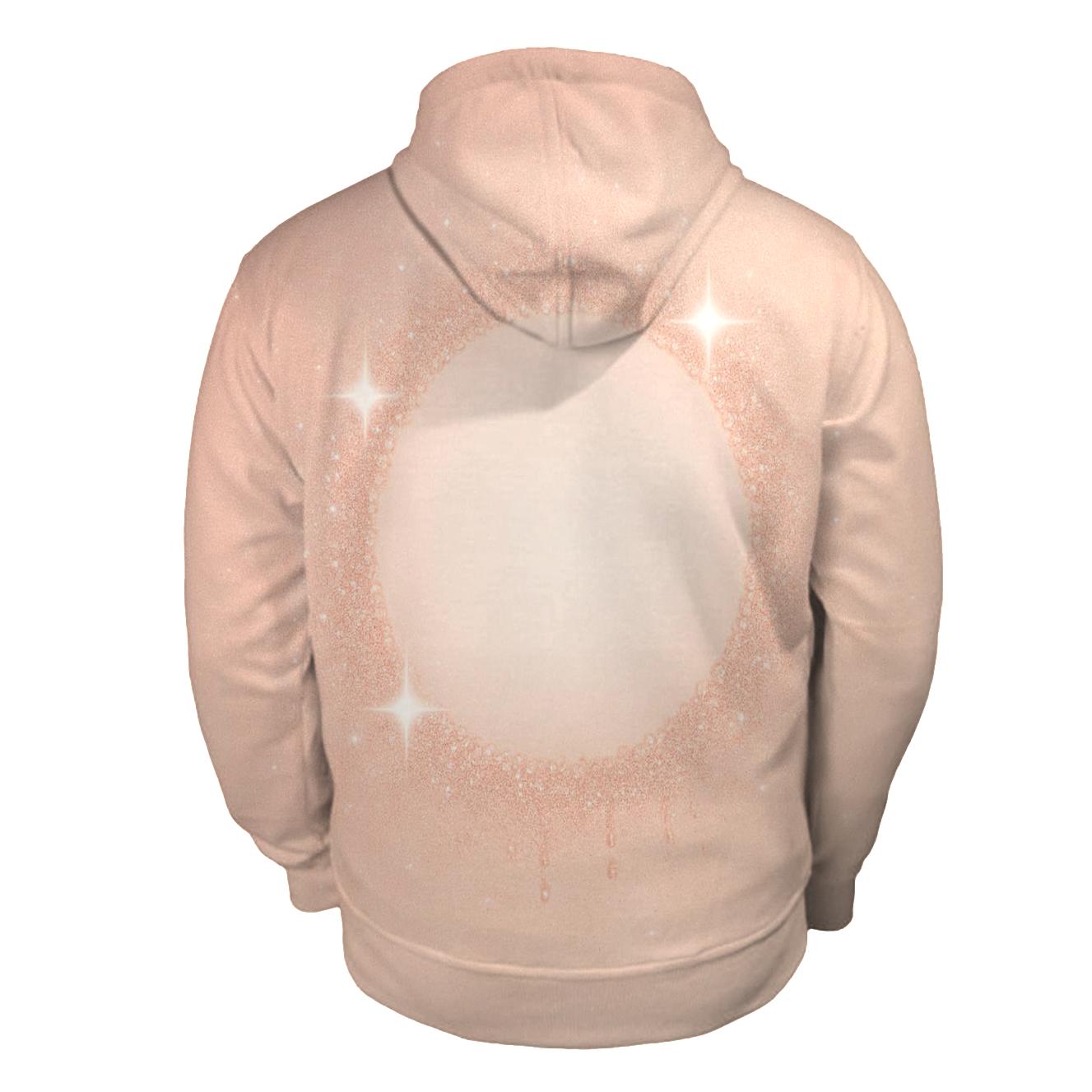 Rose Gold Halo Drift graphic hoodies