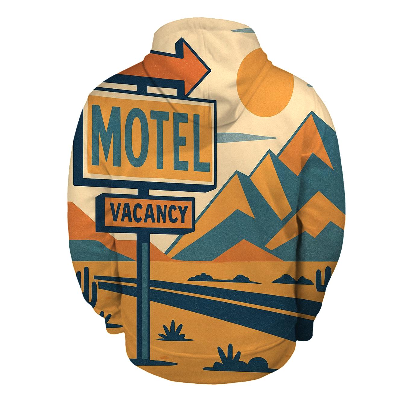 Desert Motel Postcard Geometry printed hoodies