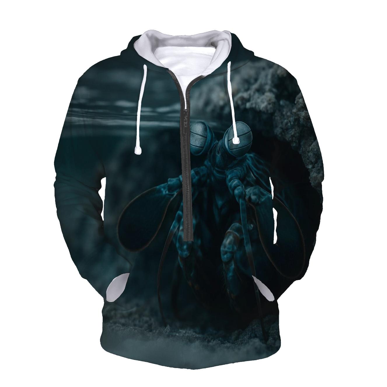 Tidepool Prism Peacock Mantis Shrimp pullover hoodies