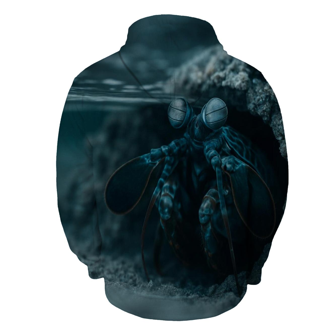 Tidepool Prism Peacock Mantis Shrimp pullover hoodies