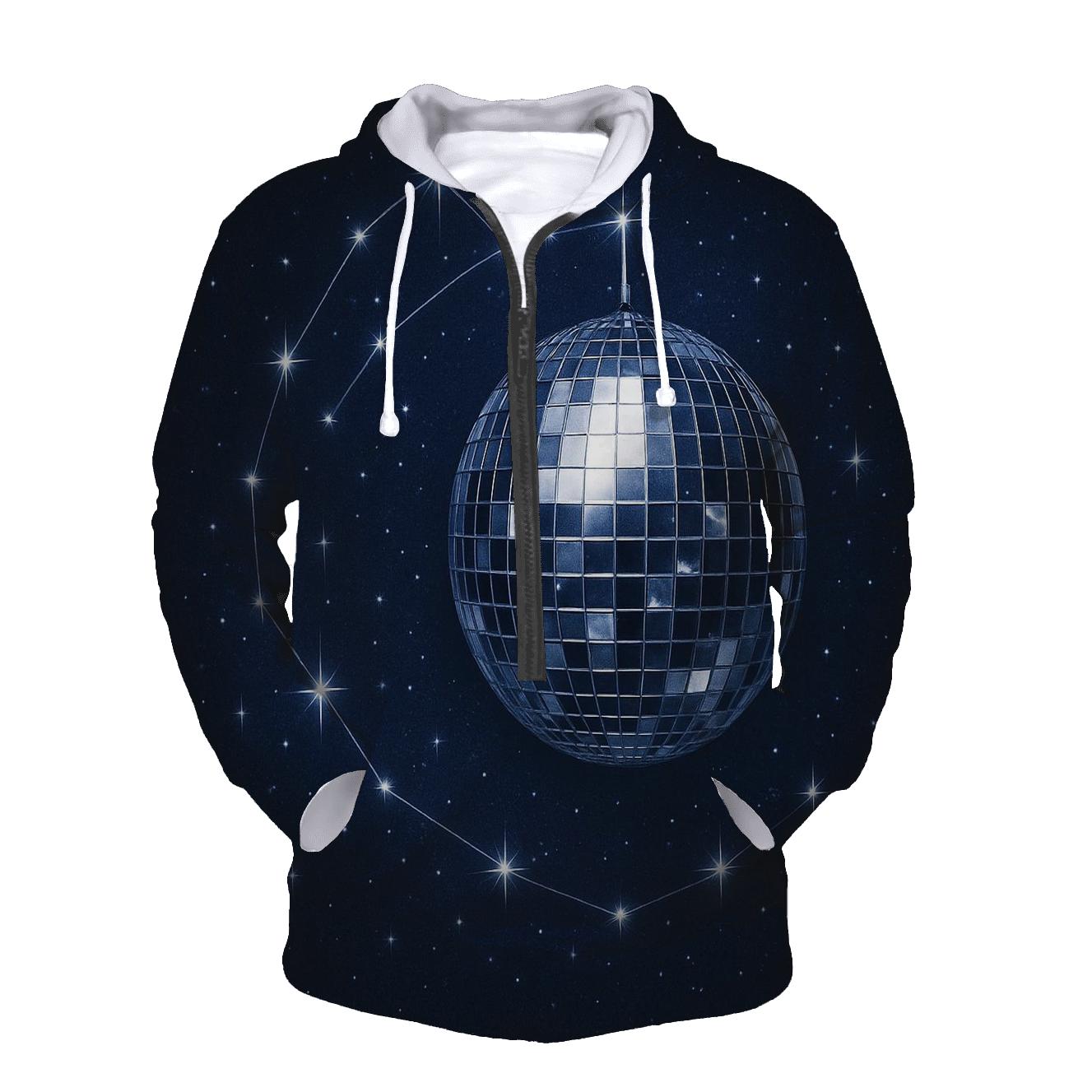 Midnight Disco Constellation zip-up hoodies