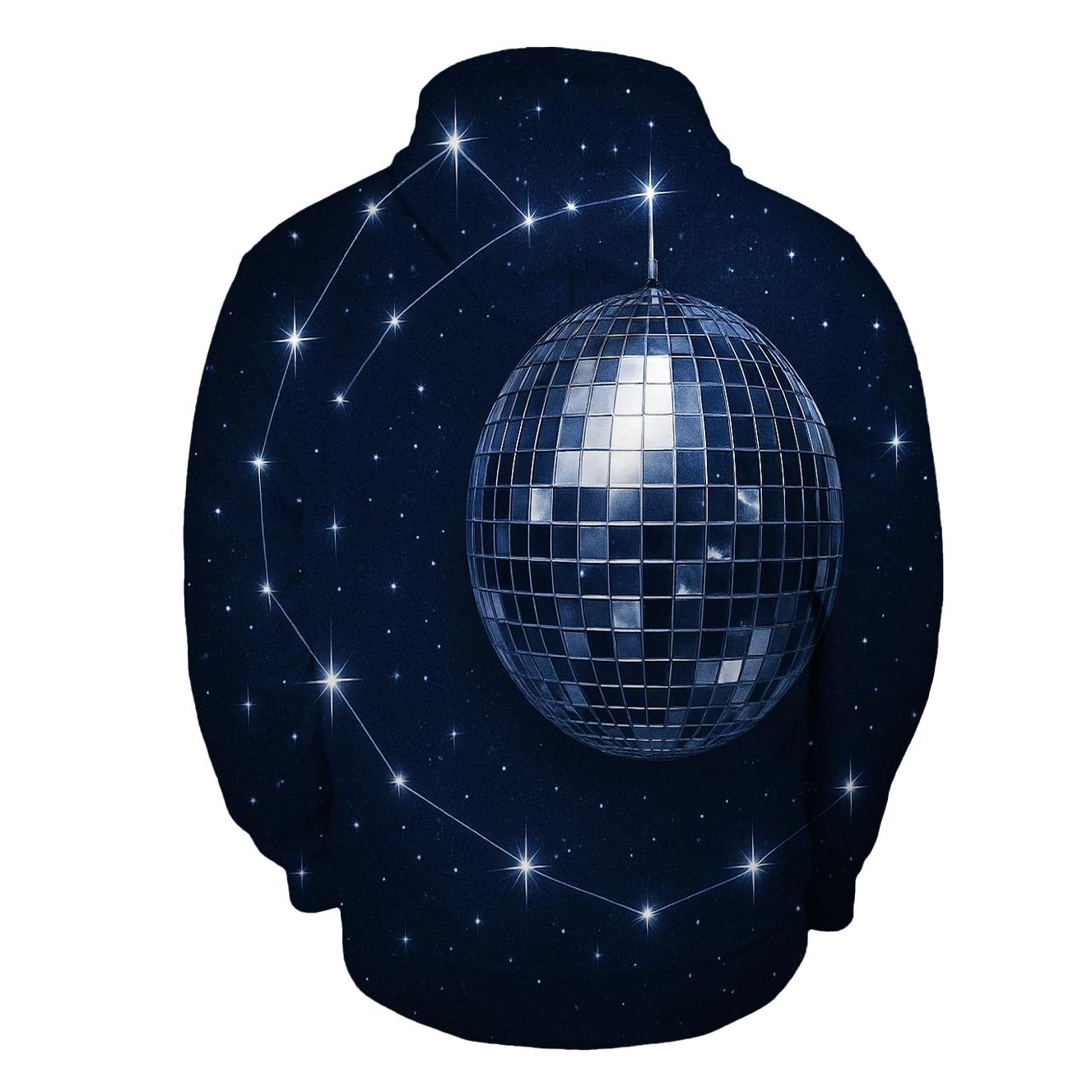 Midnight Disco Constellation zip-up hoodies