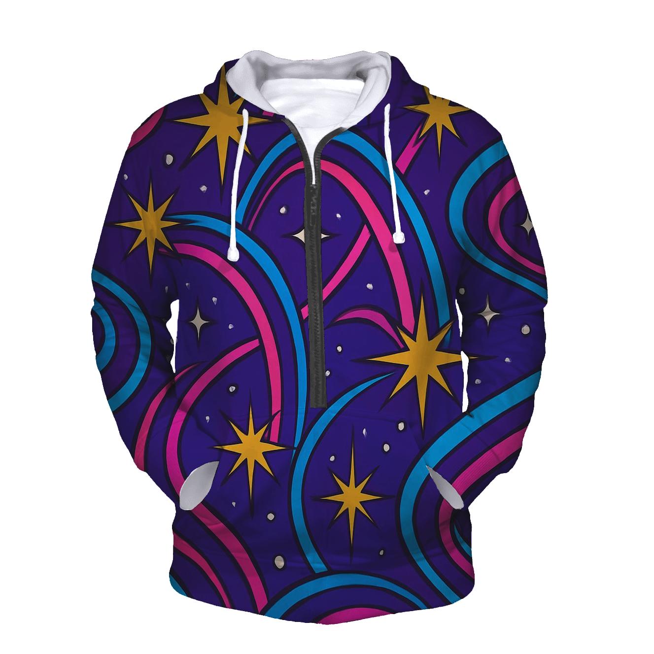 Vector Roller Rink Starburst Trail premium hoodies