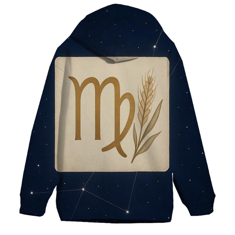 Virgo Sheaf Of Wheat Star Map designer hoodies