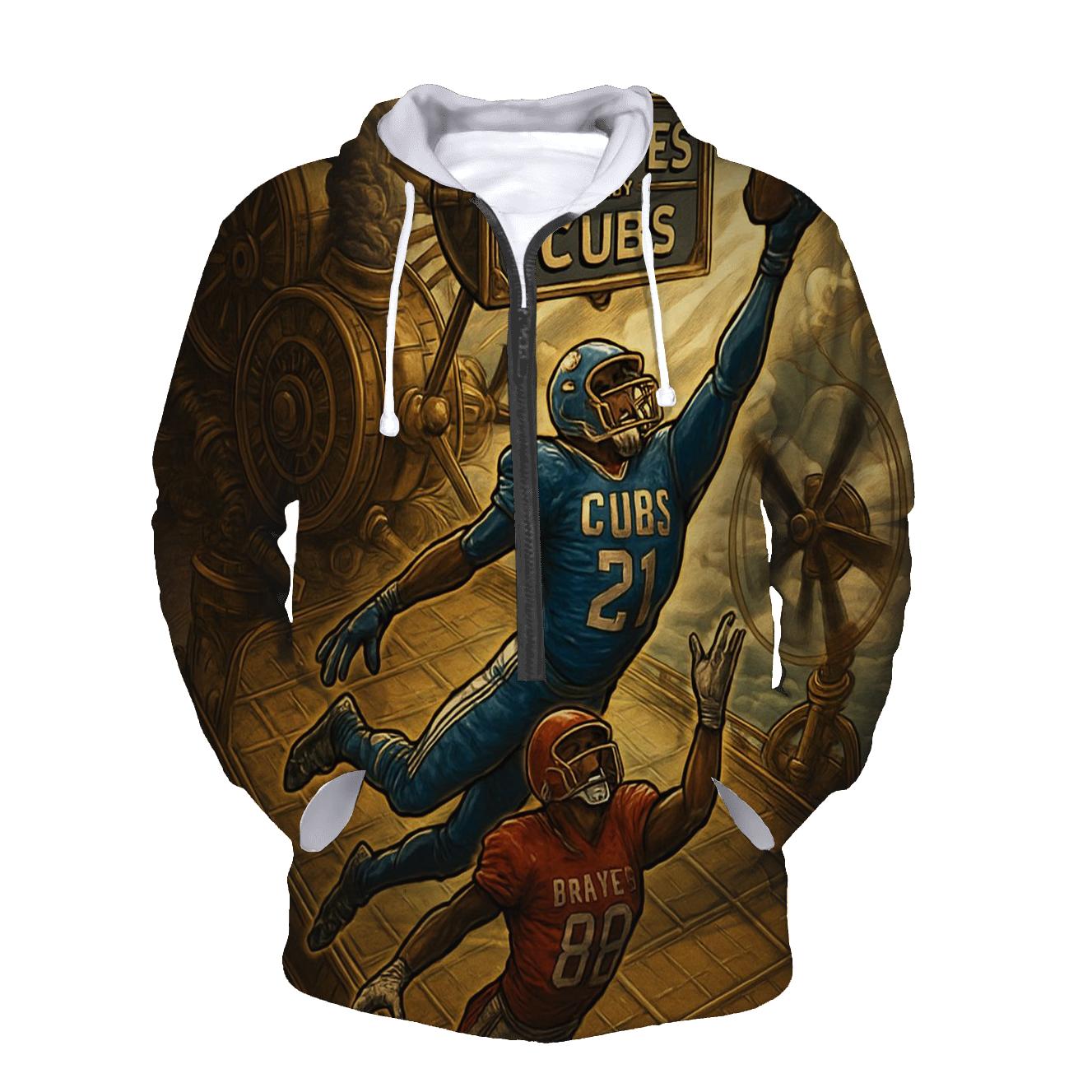 Steampunk Airship Bowl Braves Vs Cubs premium hoodies