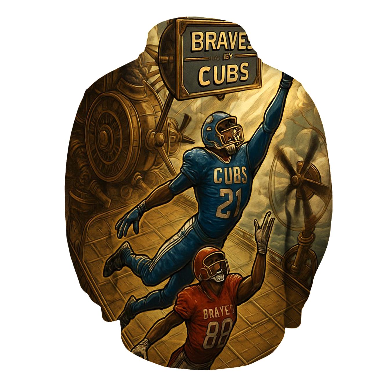 Steampunk Airship Bowl Braves Vs Cubs premium hoodies