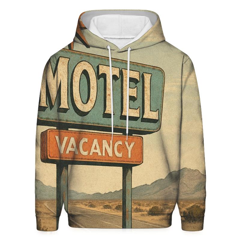 Faded Desert Motel Starburst Sign custom hoodies