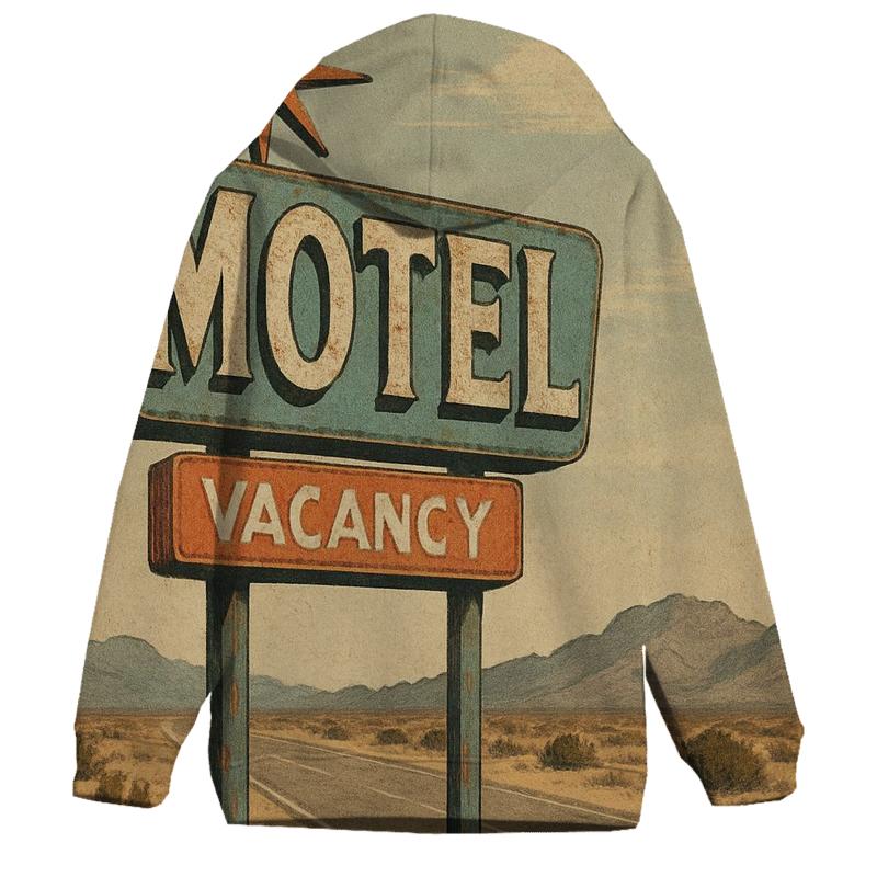 Faded Desert Motel Starburst Sign custom hoodies