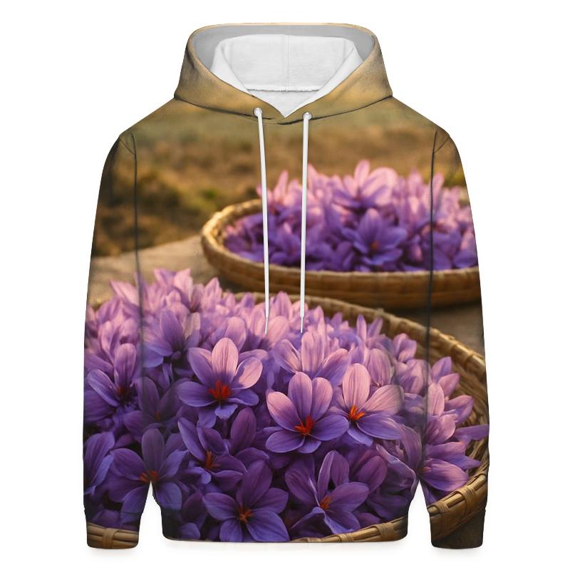 Saffron Crocus Harvest Trays At Dawn hoodie styles