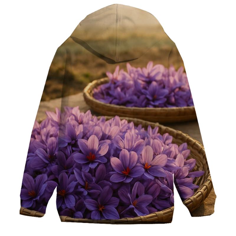 Saffron Crocus Harvest Trays At Dawn hoodie styles