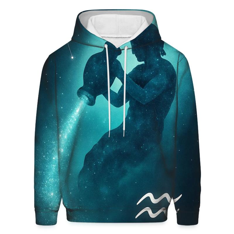 Aquarius Water Bearer Nebula Pour lightweight hoodies