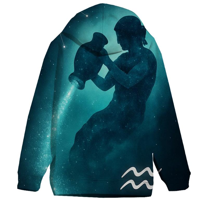 Aquarius Water Bearer Nebula Pour lightweight hoodies