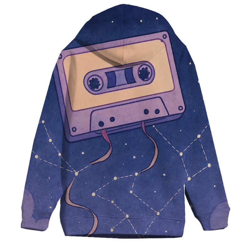 Cassette Constellation Map hoodie designs