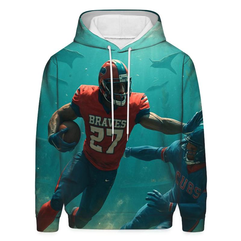 Undersea Dome Gridiron Braves Vs Cubs heavyweight hoodies