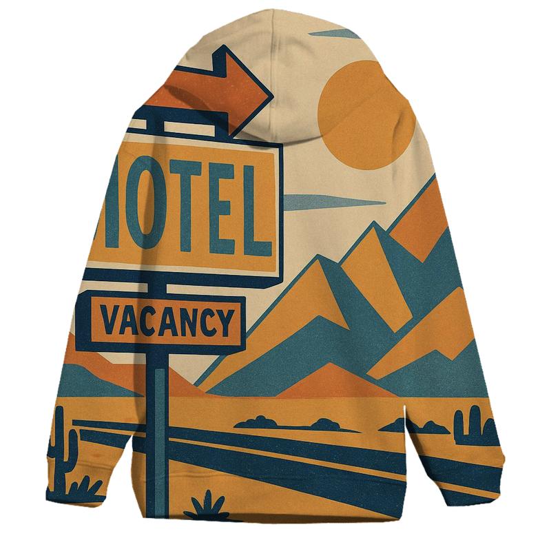Desert Motel Postcard Geometry custom hoodies