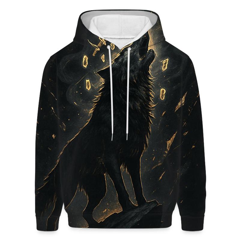 Obsidian Gold Bone Crown Howl custom hoodies