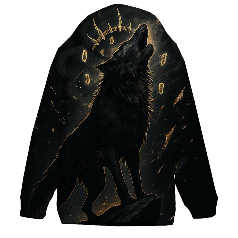 Obsidian Gold Bone Crown Howl custom hoodies