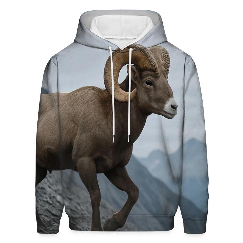 Scree Traverse Bighorn Ram hoodie designs