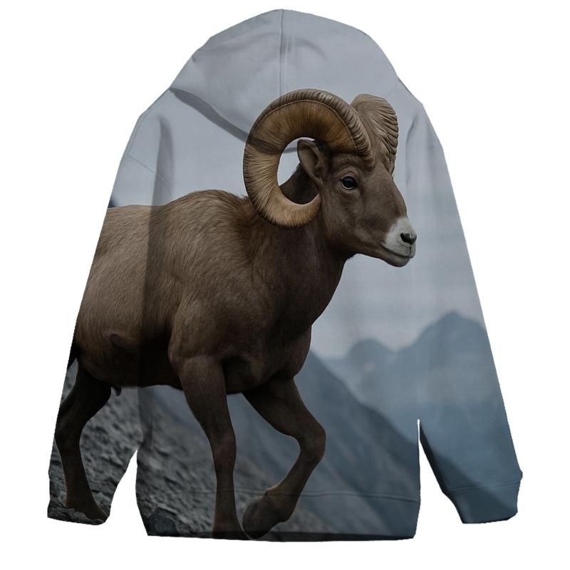 Scree Traverse Bighorn Ram hoodie designs
