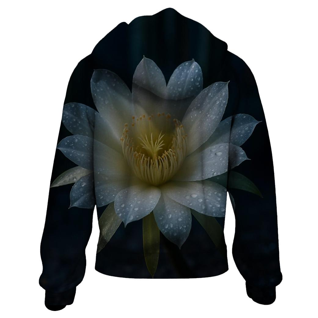 Night Blooming Cactus After Rain graphic hoodies