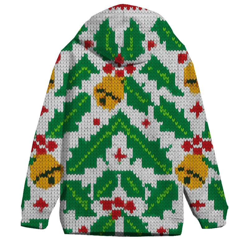 Holly Bell Chevron Ribbons Design embroidered hoodies