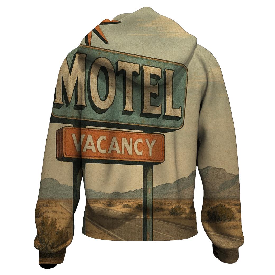 Faded Desert Motel Starburst Sign hoodie designs