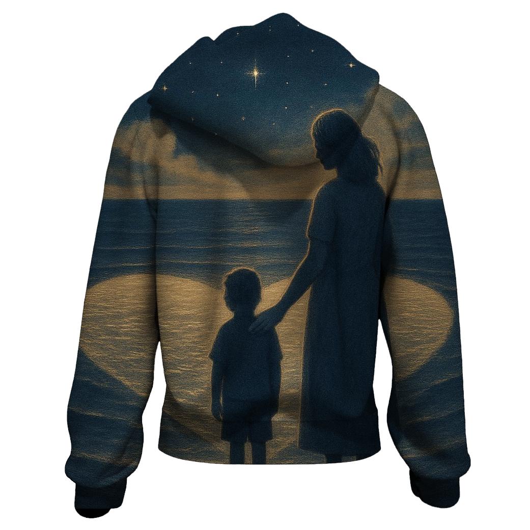 The Quiet Harbor Where Courage Begins embroidered hoodies