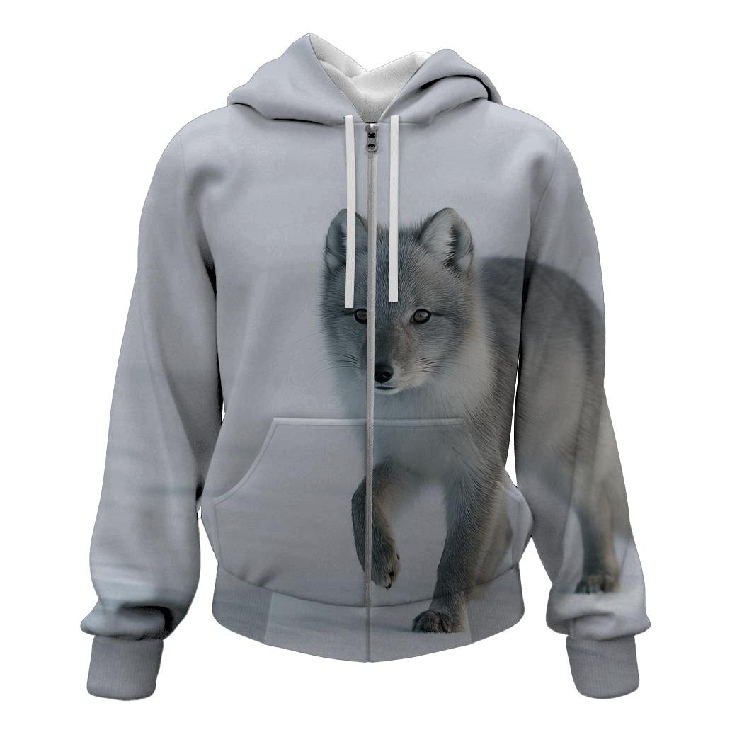 Frostline Pause Arctic Fox hoodie designs