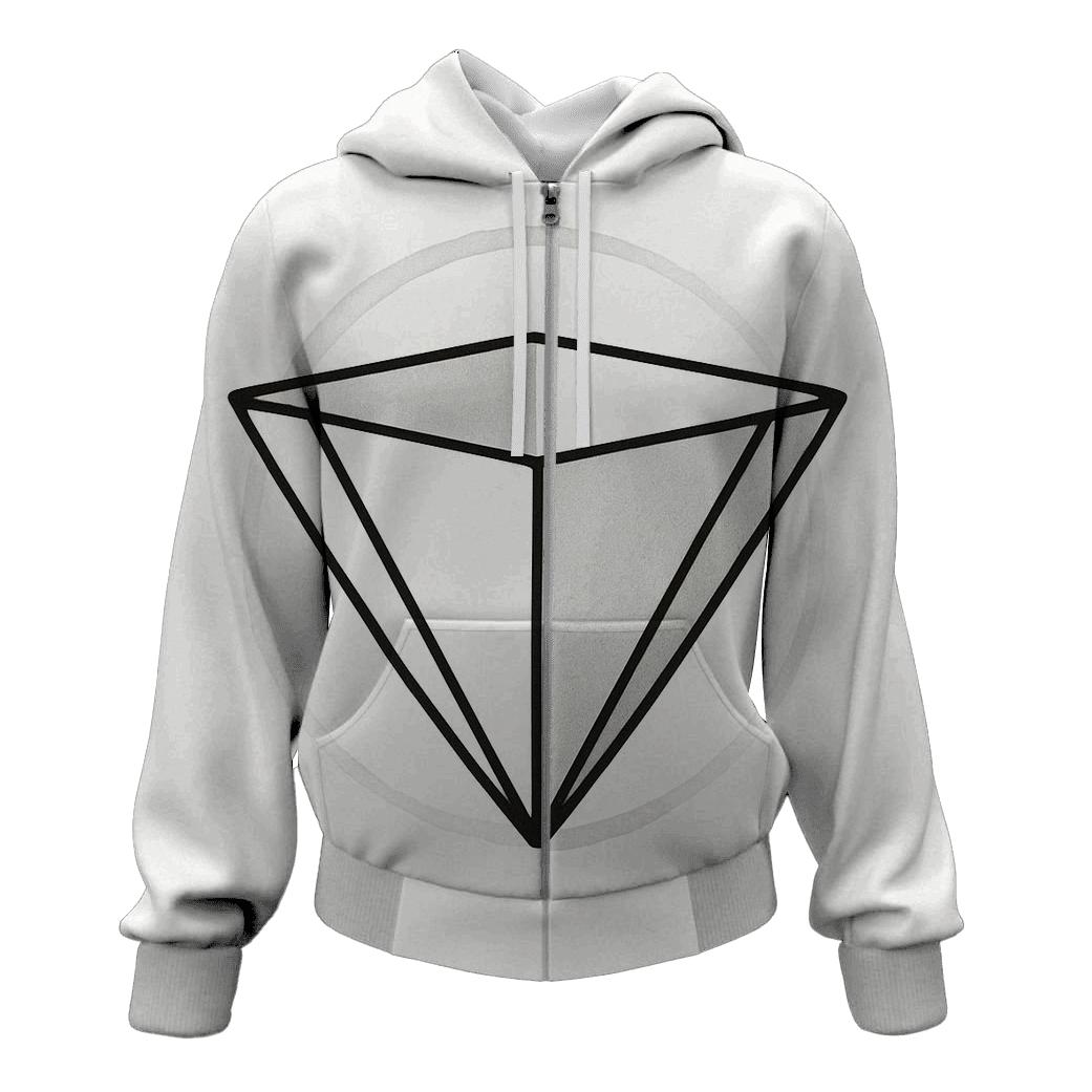Filter Fold Geometry lightweight hoodies