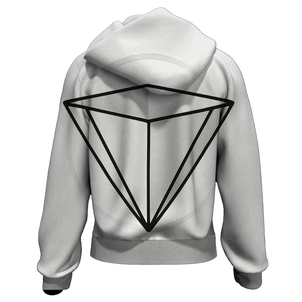 Filter Fold Geometry lightweight hoodies