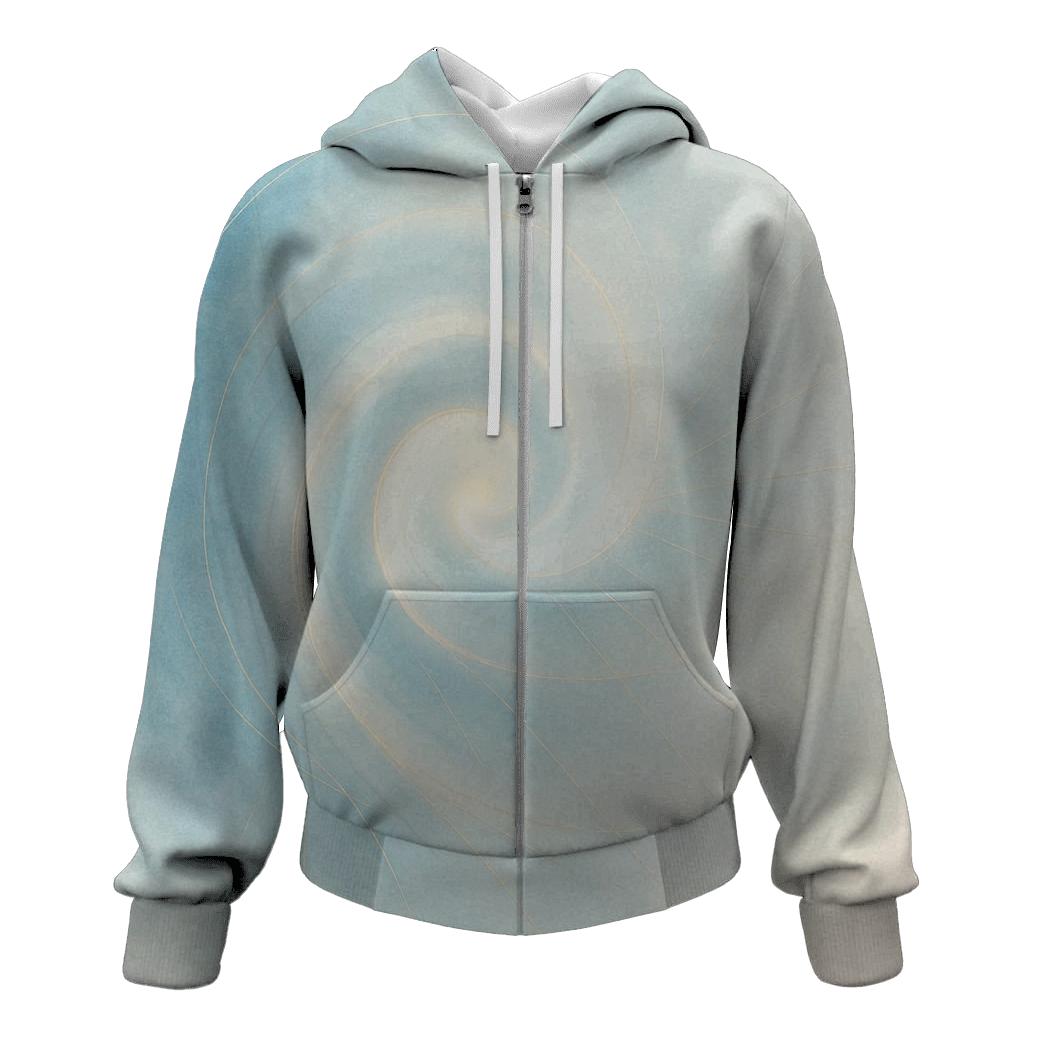 Lumen Breath Spiral embroidered hoodies
