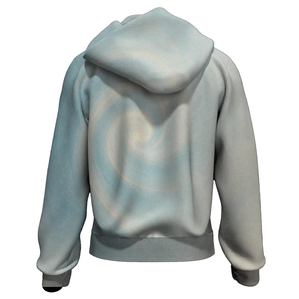 Lumen Breath Spiral embroidered hoodies