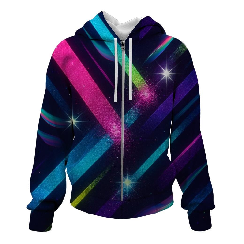 Neon Prism Velocity hoodies fashion