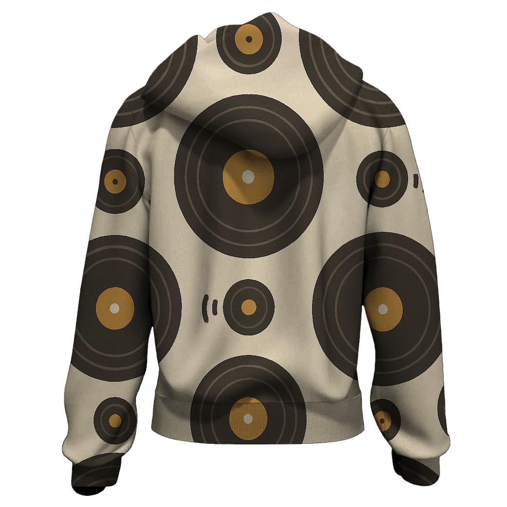 Groovy Vinyl Record Rings heavyweight hoodies
