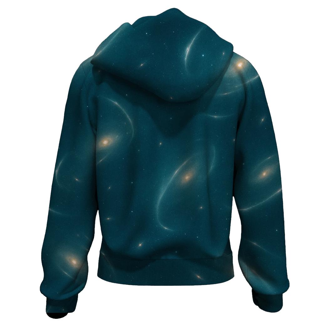 Gravitational Lens Arc Lattice hoodie designs