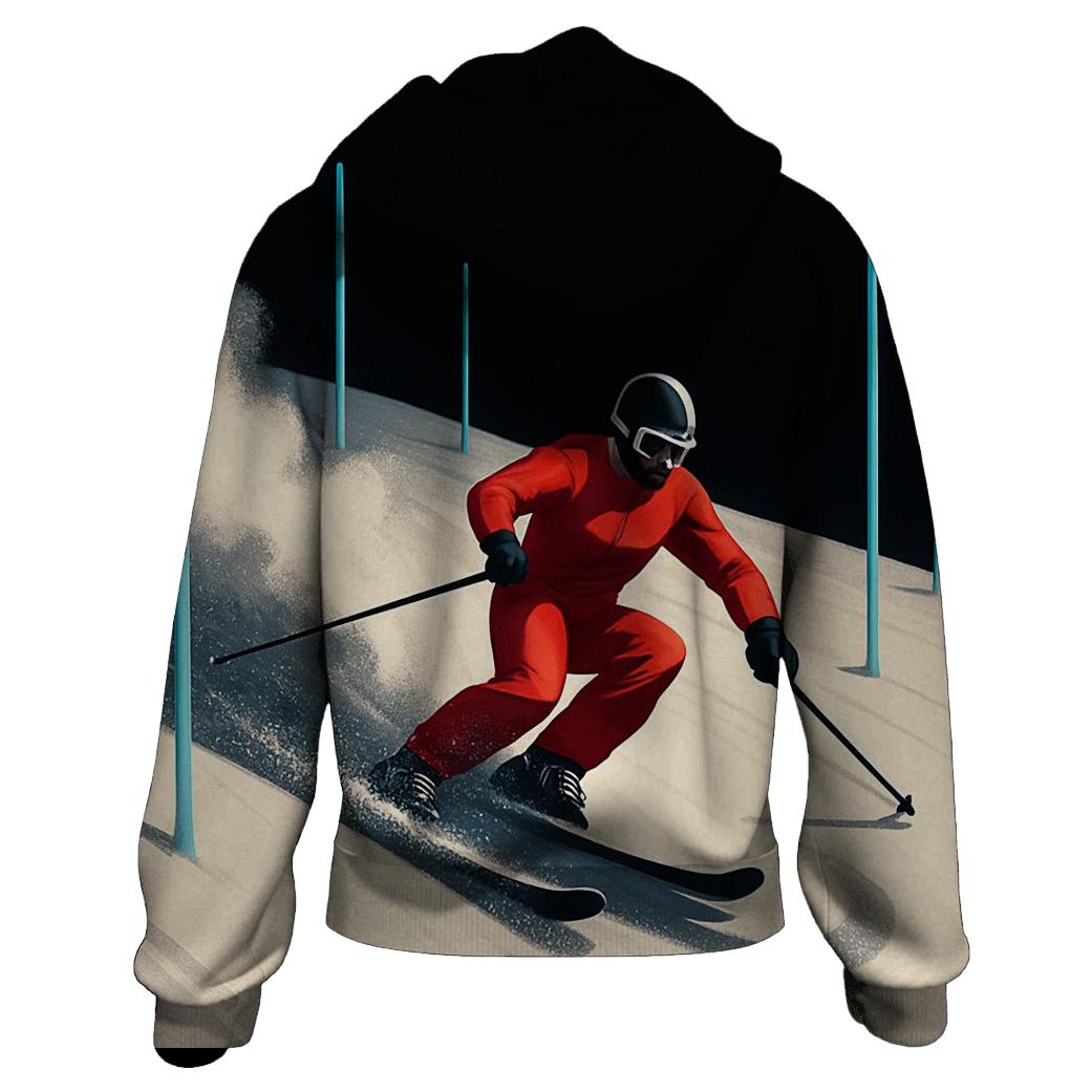 Lunar Powder Ski Slalom premium hoodies