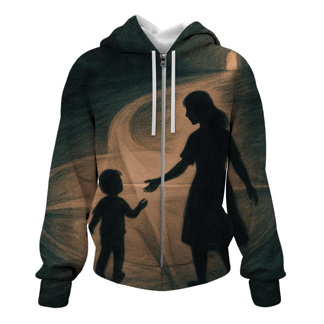 The Compass Of Her Heart That Always Points Home heavyweight hoodies