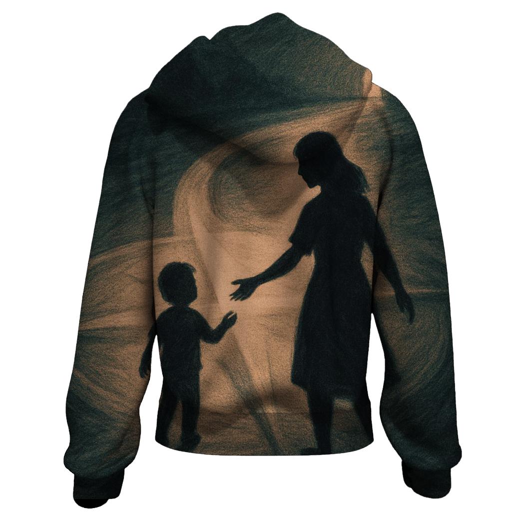 The Compass Of Her Heart That Always Points Home heavyweight hoodies