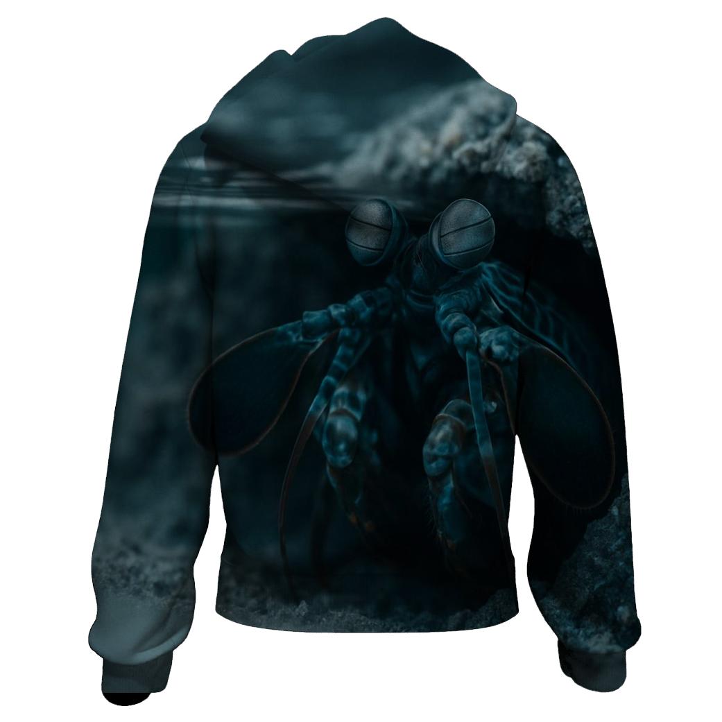 Tidepool Prism Peacock Mantis Shrimp pullover hoodies
