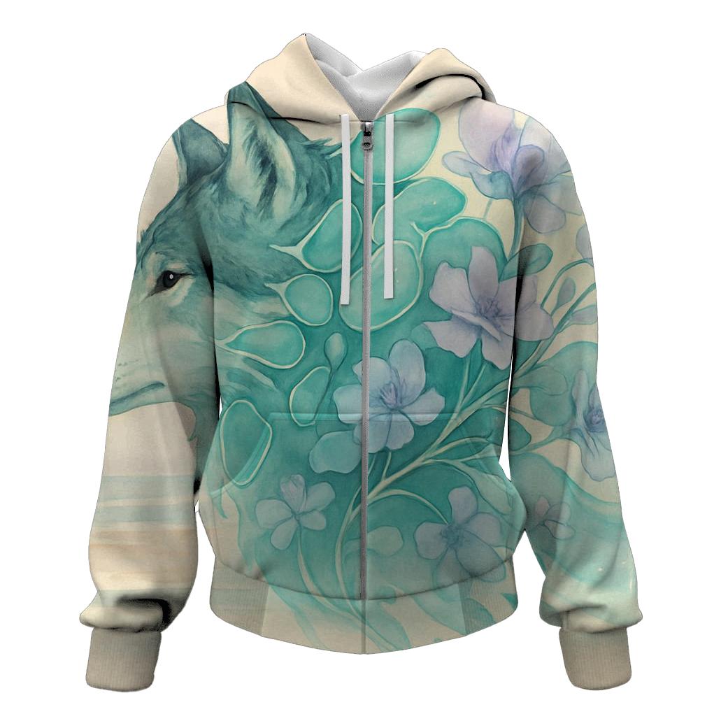 Tideglass Wolf Dream Atlas lightweight hoodies