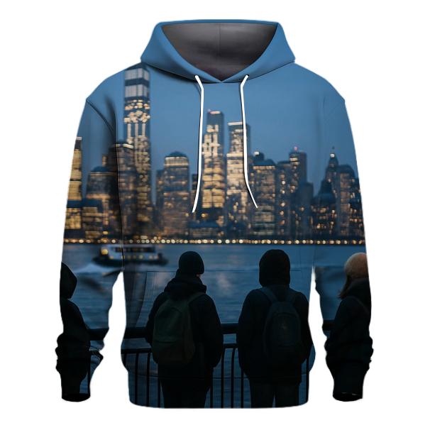 Blue Hour Commute From Hoboken Pier designer hoodies
