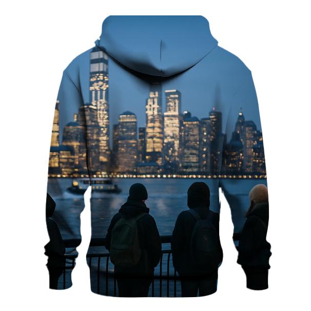 Blue Hour Commute From Hoboken Pier designer hoodies