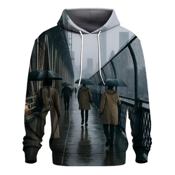 Rain Glossed Lower Manhattan From Manhattan Bridge Walkway designer hoodies