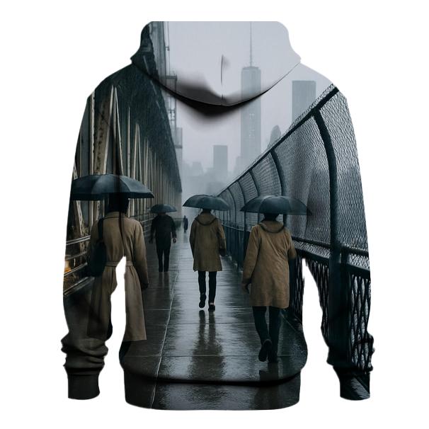 Rain Glossed Lower Manhattan From Manhattan Bridge Walkway designer hoodies