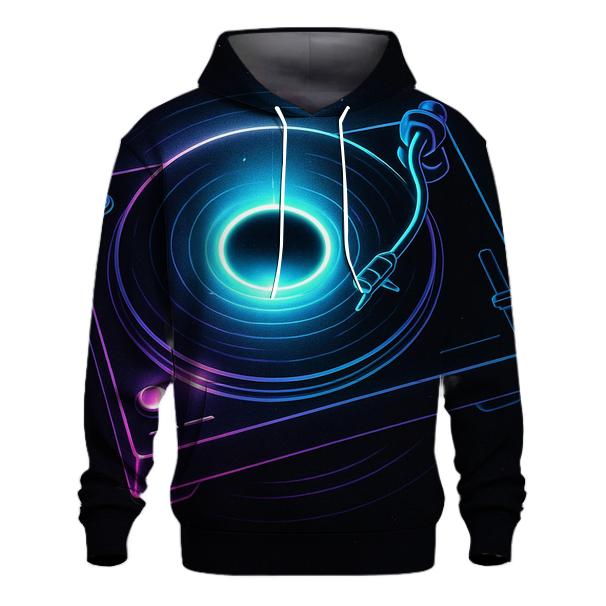 Neon Turntable Portal zip-up hoodies