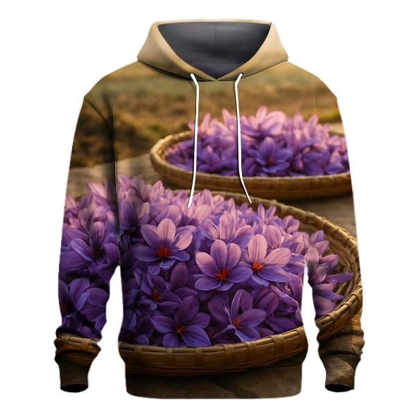 Saffron Crocus Harvest Trays At Dawn heavyweight hoodies