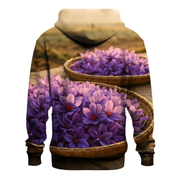 Saffron Crocus Harvest Trays At Dawn heavyweight hoodies